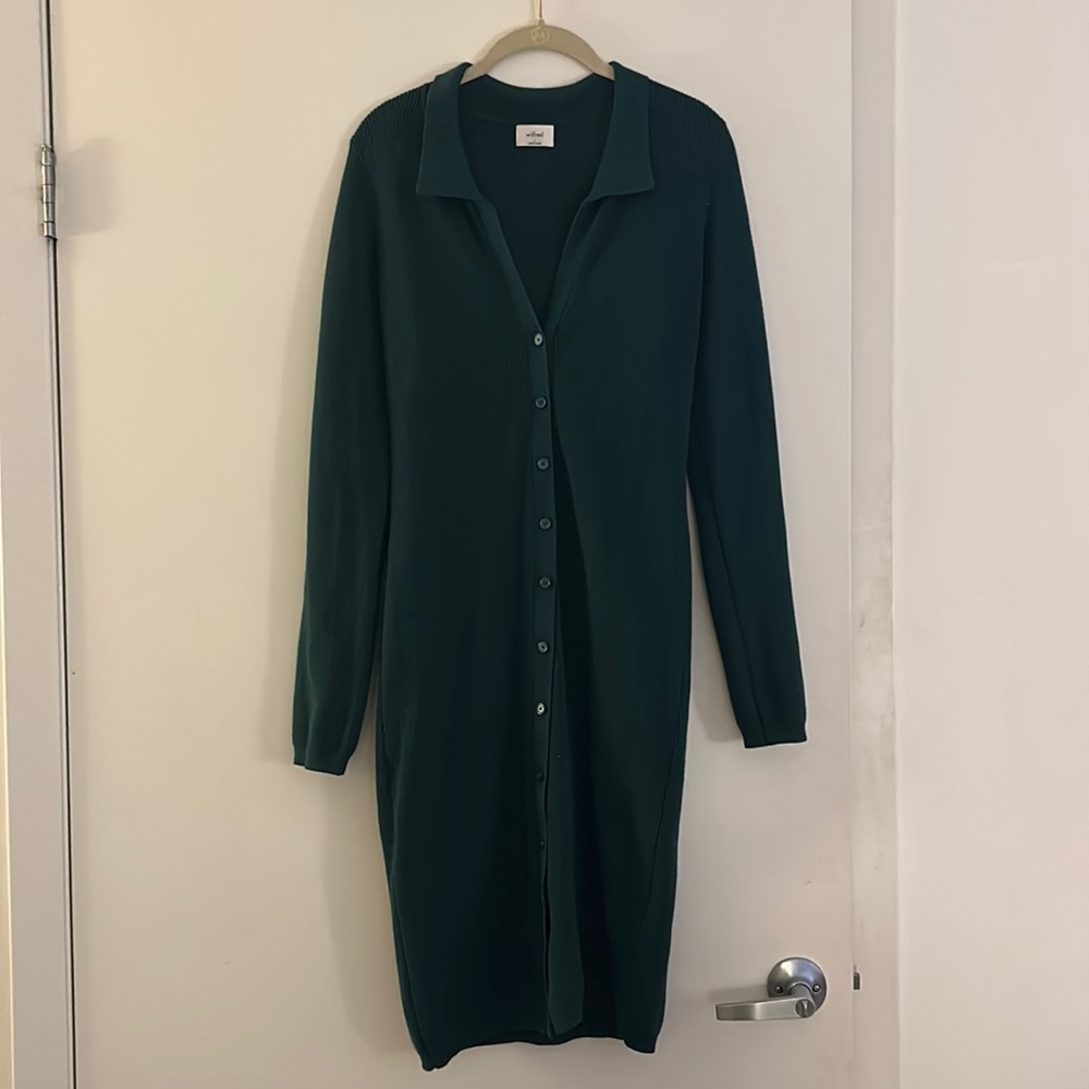 Wilfred Dark Green Midi Dress